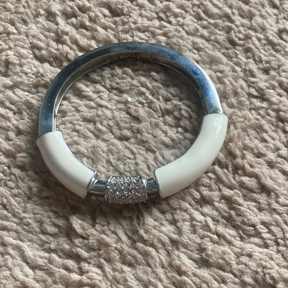 Lia Sophia Silver and White Bracelet